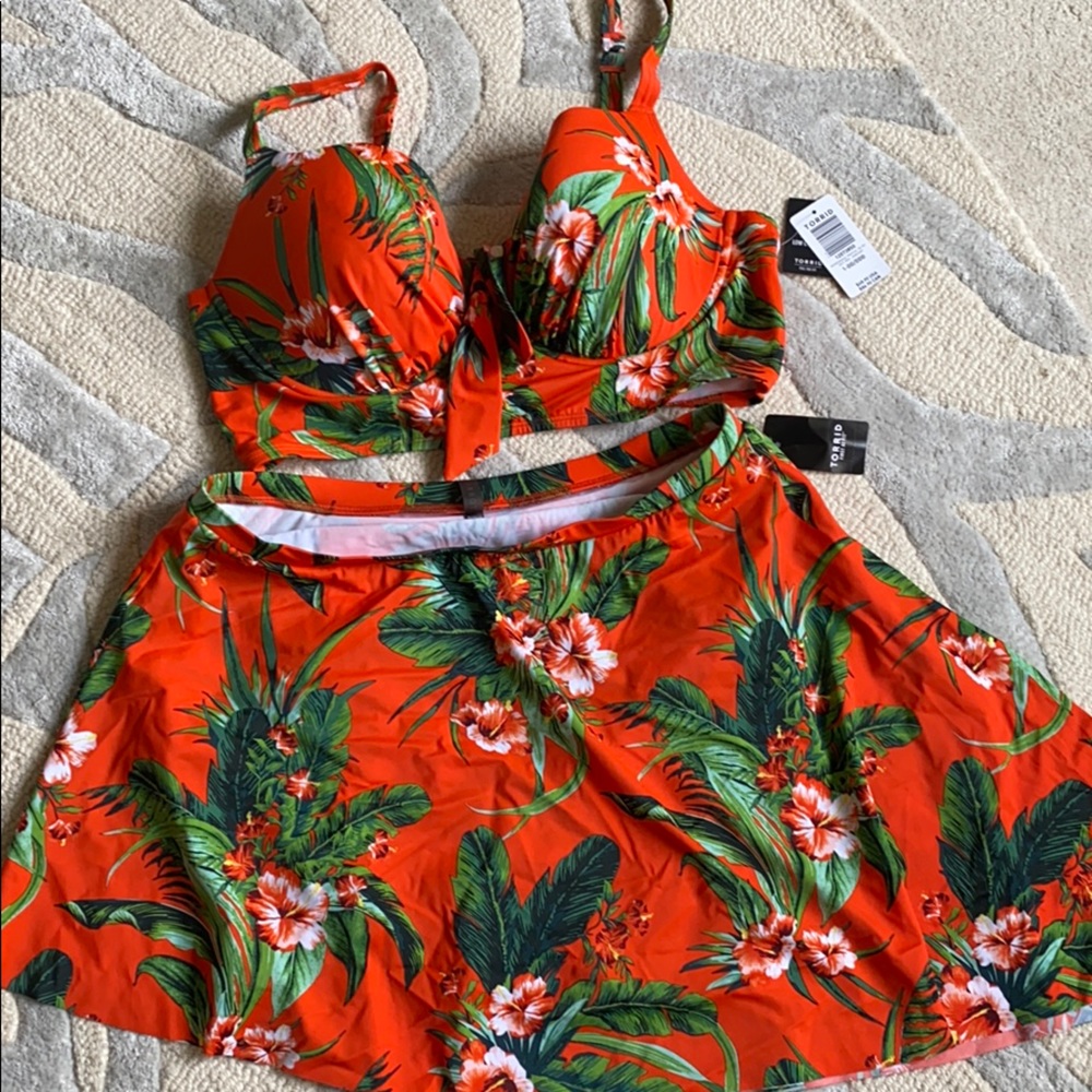 Brand new Torrid tropical 2 piece - 1